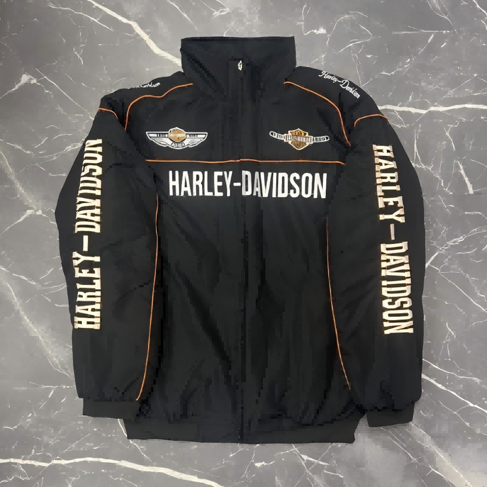 Cycling Gear For Winter - Jaqueta Bordada Harley Davidson para Homens,
