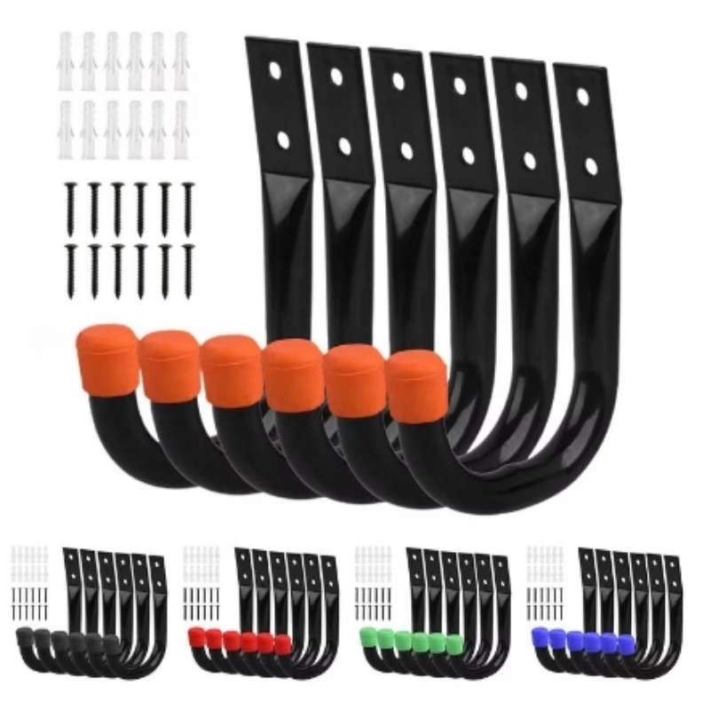 Cycling Gear Wall Hanger - 6 pçs/set bicicleta ganchos de montagem