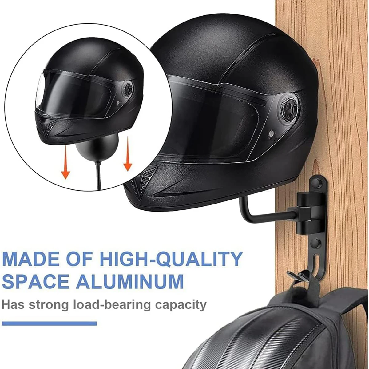 Cycling Gear Wall Hanger - Suporte para capacete de motocicleta Suporte