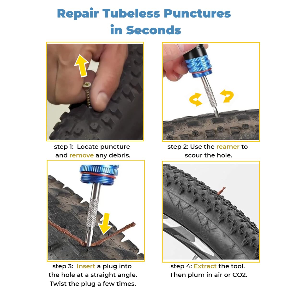 Kit de Reparo de Pneu de Bicic - Tubeless Tire Sealant avaliação e preço