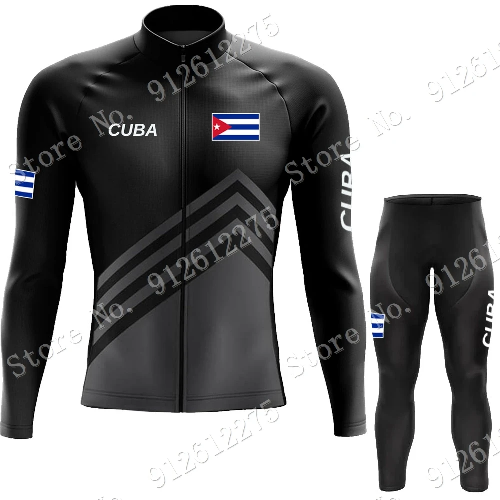 Cuba conjunto camisa de ciclis - Cycling Gear For Winter avaliação e preço