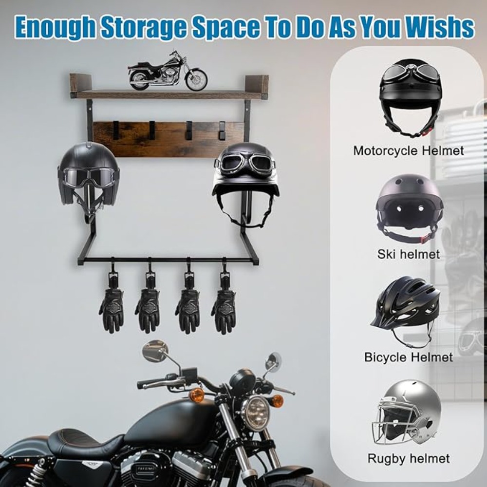 Suporte de Capacete para Motoc - Cycling Gear Wall Hanger avaliação e preço