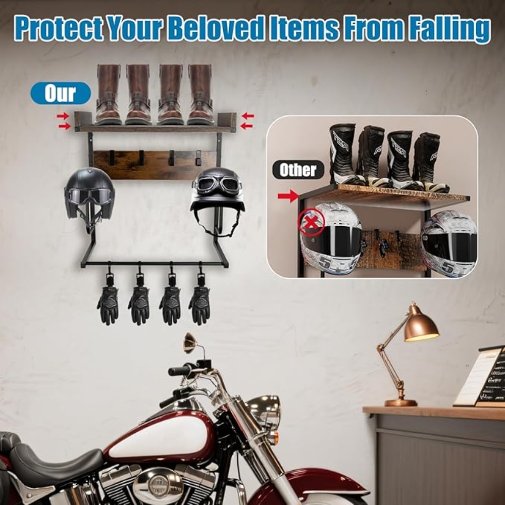 Suporte de Capacete para Motoc - Cycling Gear Wall Hanger avaliação e preço