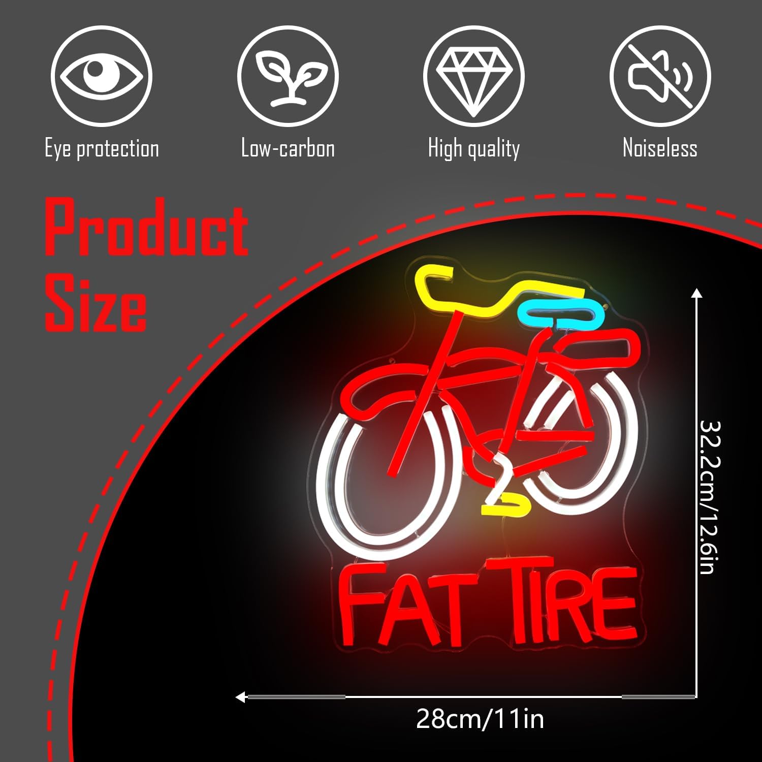 Letreiro de LED Neon para Bici - Cycling Gear Shop avaliação e preço