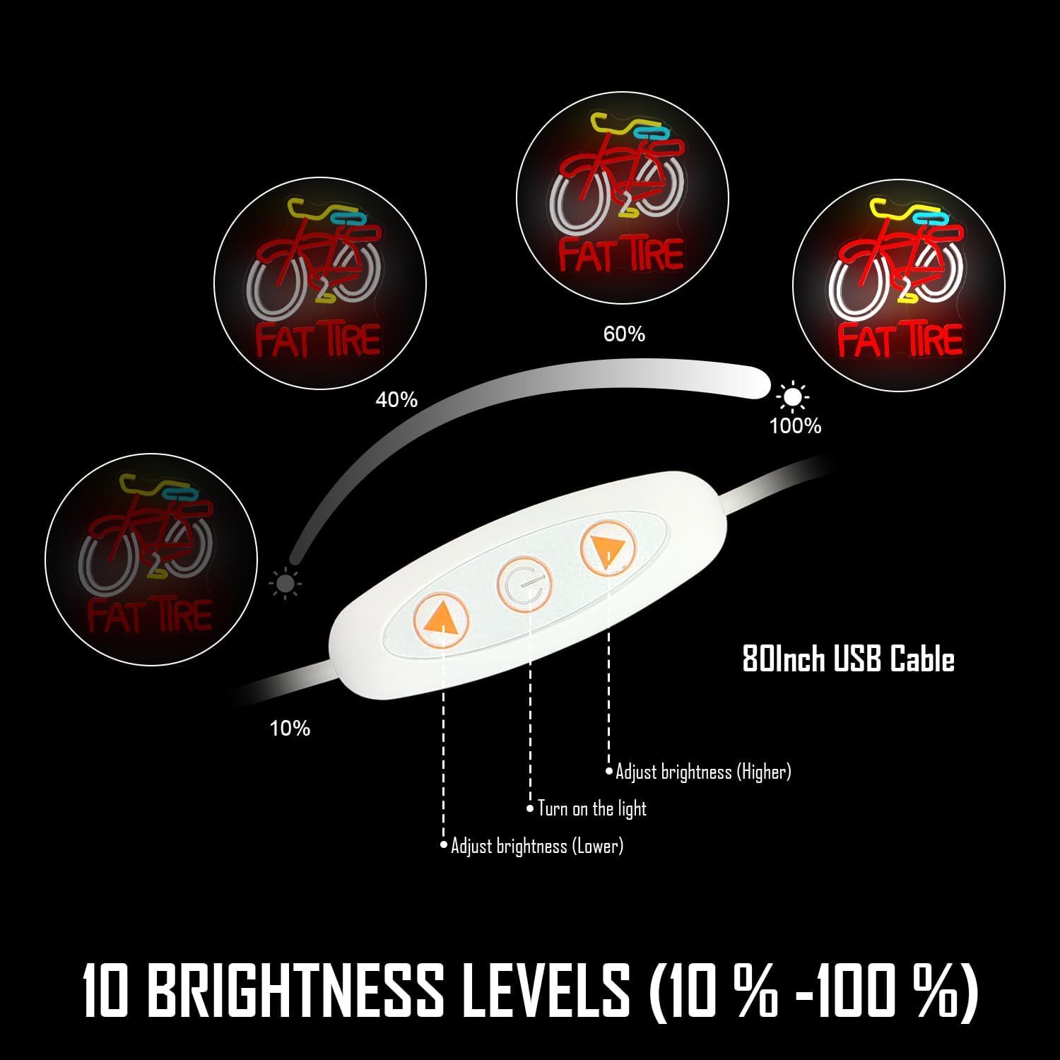 Letreiro de LED Neon para Bici - Cycling Gear Shop avaliação e preço